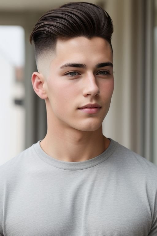 Boy with a high and tight hairstyle, looking neat and disciplined. most unique boys hair style