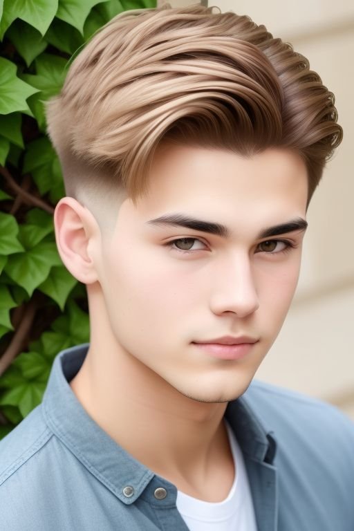 awesome boys hair style.Boy with an Ivy League hairstyle, looking smart and polished.