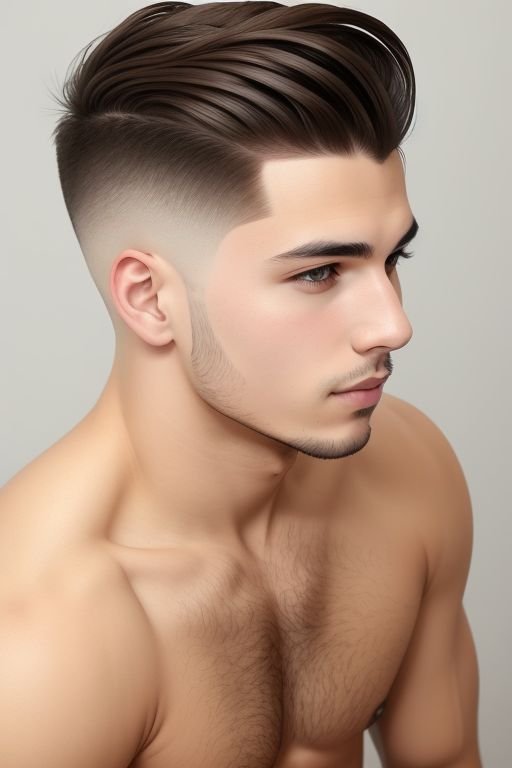 Side Parted Undercut style