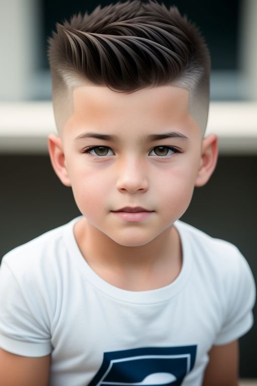 a handsome kid Faux Hawk hair style